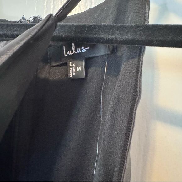 Lulus Women’s Broadway Show Black High-Low Gown NWT Size Medium Formal Event - Picture 10 of 11